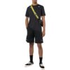 Pantalones Cortos rectos con cordón Off-White para hombre, colección primavera-verano 2022, color liso, negro