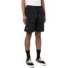 Pantalones Cortos rectos con cordón Off-White para hombre, colección primavera-verano 2022, color liso, negro