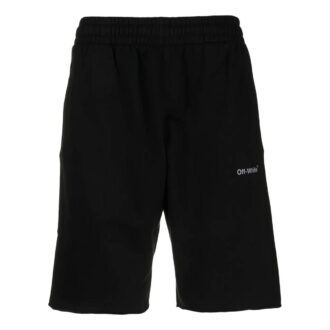 Pantalones Cortos rectos con microestampado del logotipo de la colección SS22, versión Ordinary, en negro