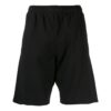 Pantalones Cortos rectos de hombre Off-White, de color liso, con estampado en la espalda y cintura elástica, negros