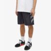 Pantalones Cortos rectos de sarga estampada con cintura elástica Off-White para hombre, colección SS22, versión estándar, color negro