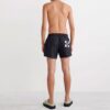 Pantalones Cortos rectos negros con cintura elástica y estampado de logotipo Off-White para hombre, colección primavera-verano 2022