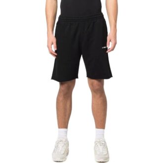 Pantalones Cortos rectos Off-White para hombre, colección primavera-verano 2022, con estampado del logotipo, color negro