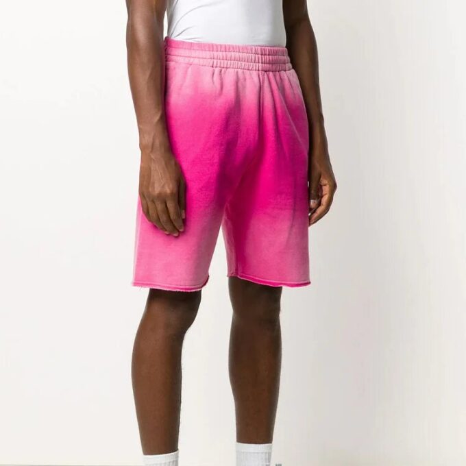 Pantalones Cortos tie-dye para hombre Off-White, rosa