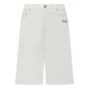 Pantalones Cortos vaqueros casuales de cintura alta de color liso para hombre Off-White SS22, blancos