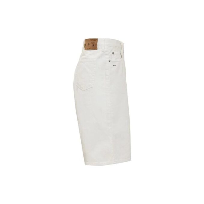 Pantalones Cortos vaqueros casuales de cintura alta de color liso para hombre Off-White SS22, blancos