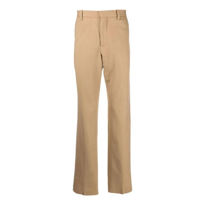 Pantalones de cachemira entallados «Marrón»
