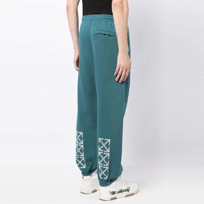 Pantalones de chándal ajustados Chain Arrow «Duck Green»