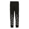 Pantalones de chándal ajustados con gráfico 3D, marcas diagonales y Arrows, negro/blanco