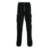 Pantalones de chándal cargo con estampado de logotipo negro