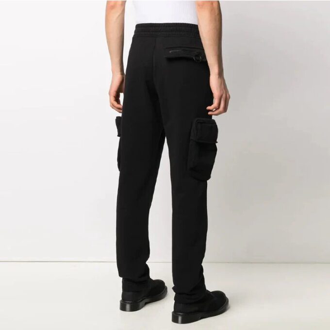 Pantalones de chándal cargo con logo SS21, versión de corte ajustado, negros