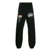 Pantalones de chándal con logo ondulado para hombre, temporada primavera-verano 2020, negros