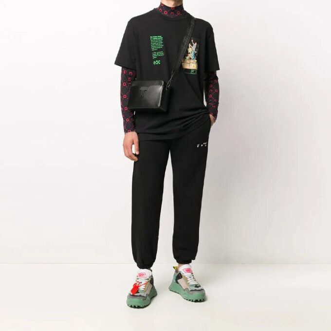 Pantalones de chándal con logotipo bordado para hombre, colección Otoño-Invierno 2020