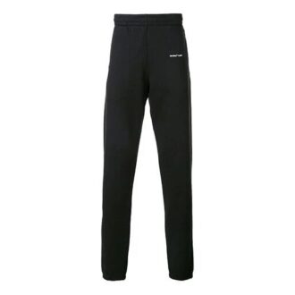 Pantalones de chándal con logotipo de Virgil Abloh para hombre, negros