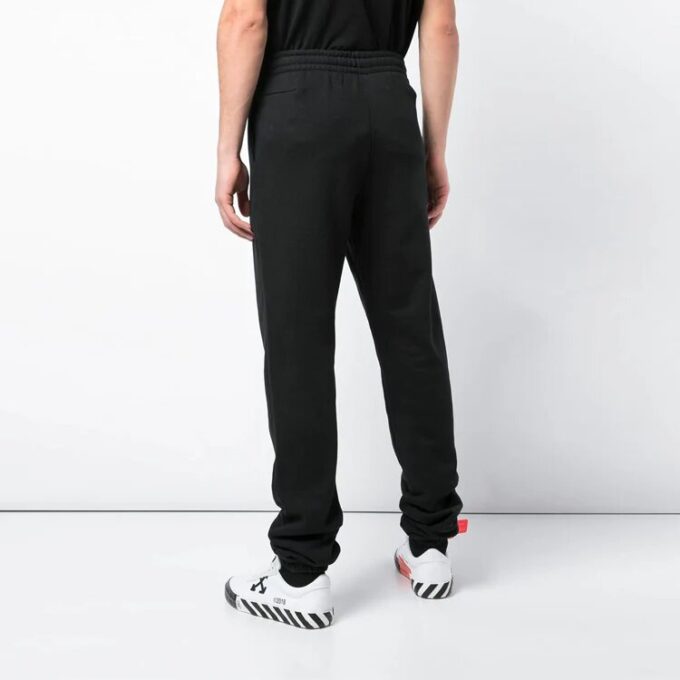 Pantalones de chándal con logotipo de Virgil Abloh para hombre, negros
