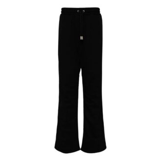 Pantalones de chándal con rayas diagonales bordadas «Negro»