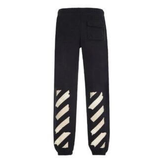 Pantalones de chándal de algodón para hombre con logo, holgados y rayas