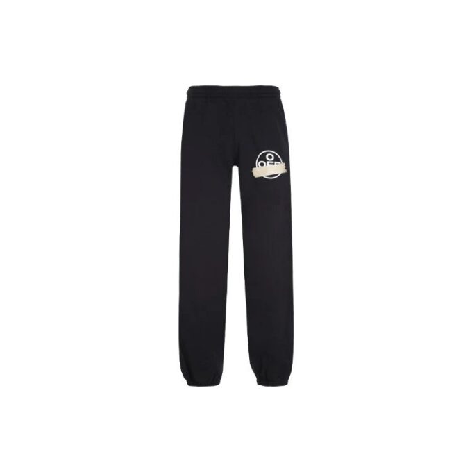 Pantalones de chándal de algodón para hombre con logo, holgados y rayas