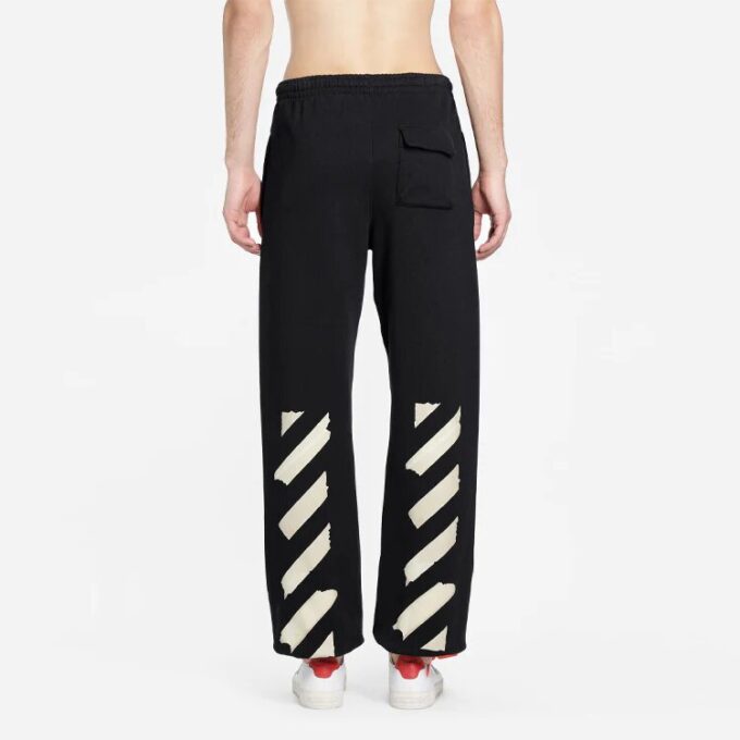 Pantalones de chándal de algodón para hombre con logo, holgados y rayas