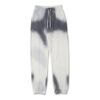 Pantalones de chándal de algodón teñidos a mano para hombre, grises y blancos