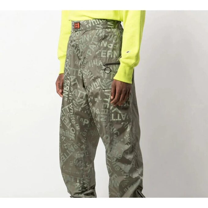 Pantalones de chándal estampados para hombre, color verde