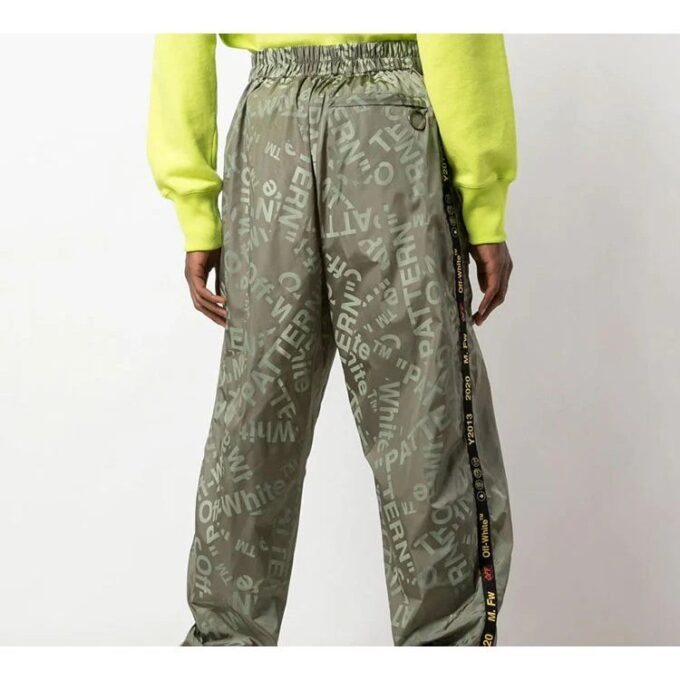 Pantalones de chándal estampados para hombre, color verde