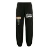Pantalones de chándal informales de algodón liso con estilo urbano y logotipo 3D de líneas onduladas