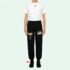 Pantalones de chándal informales de algodón liso con estilo urbano y logotipo 3D de líneas onduladas
