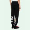 Pantalones de chándal informales de algodón liso con estilo urbano y logotipo 3D de líneas onduladas