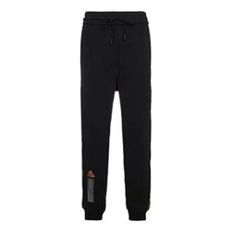 Pantalones de chándal negros para hombre Black Tape de Virgil Abloh