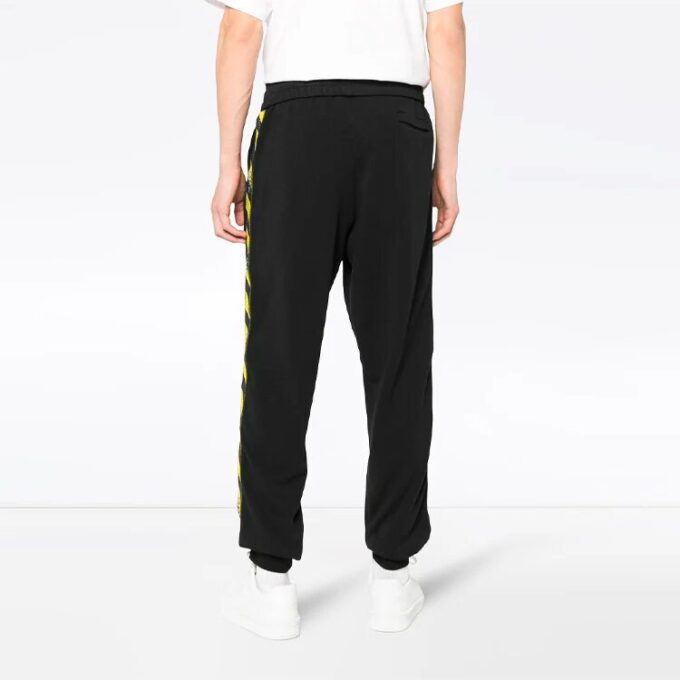 Pantalones de chándal negros para hombre Black Tape de Virgil Abloh