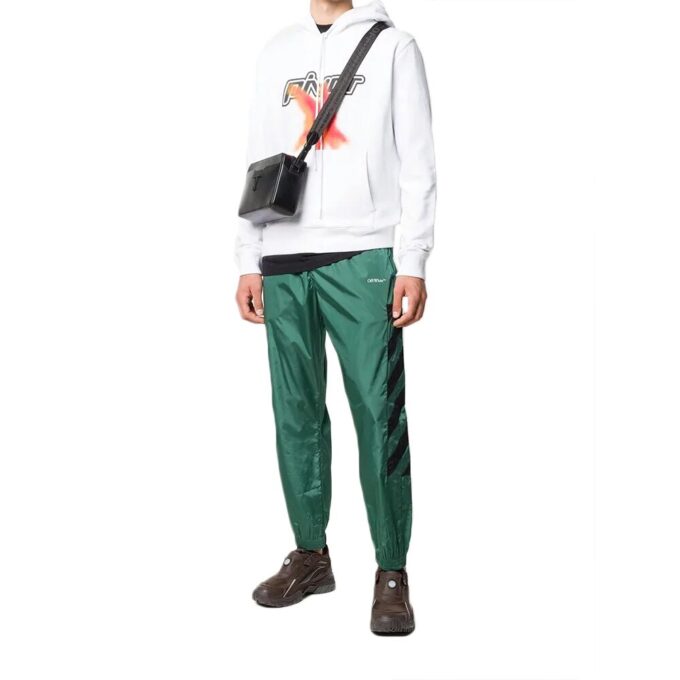 Pantalones de chándal para hombre Fw20 con bordado de rayas diagonales