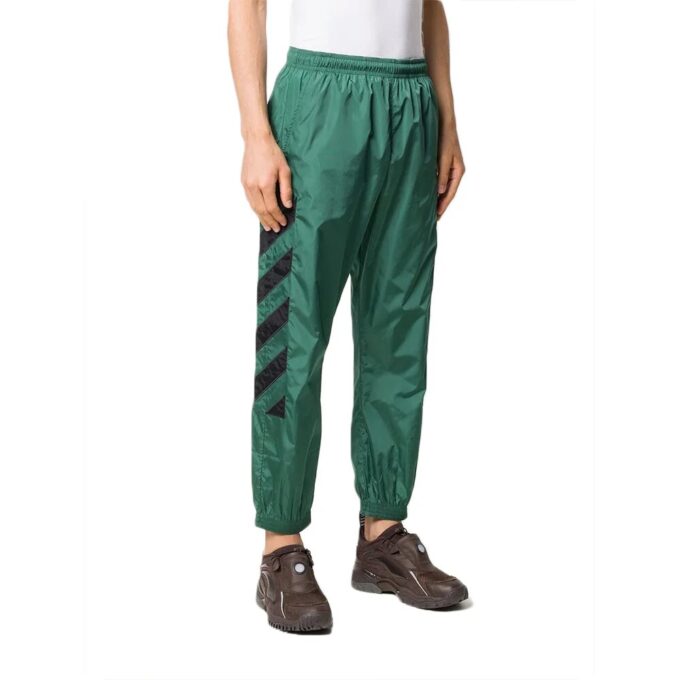 Pantalones de chándal para hombre Fw20 con bordado de rayas diagonales