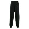 Pantalones de chándal sin rematar para hombre, negros