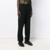 Pantalones de chándal sin rematar para hombre, negros