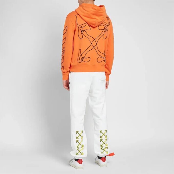 Pantalones de estilo urbano de mezcla de tejidos, lisos, de algodón con logotipo