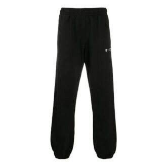 Pantalones de hombre con estampado de rayas diagonales, negros