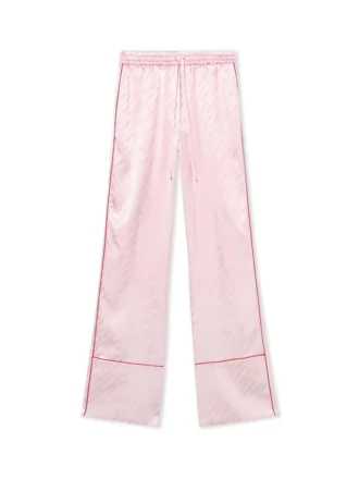 Pantalones de pijama de satén jacquard