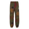 Pantalones deportivos ajustados con apliques de hojas FW20 para hombre, color caqui/verde