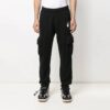 Pantalones deportivos casuales con bolsillo con logotipo SS21, negros