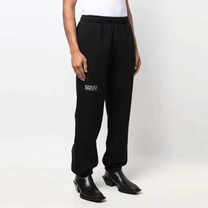 Pantalones deportivos casuales con estampado del logotipo de Arrows, negros