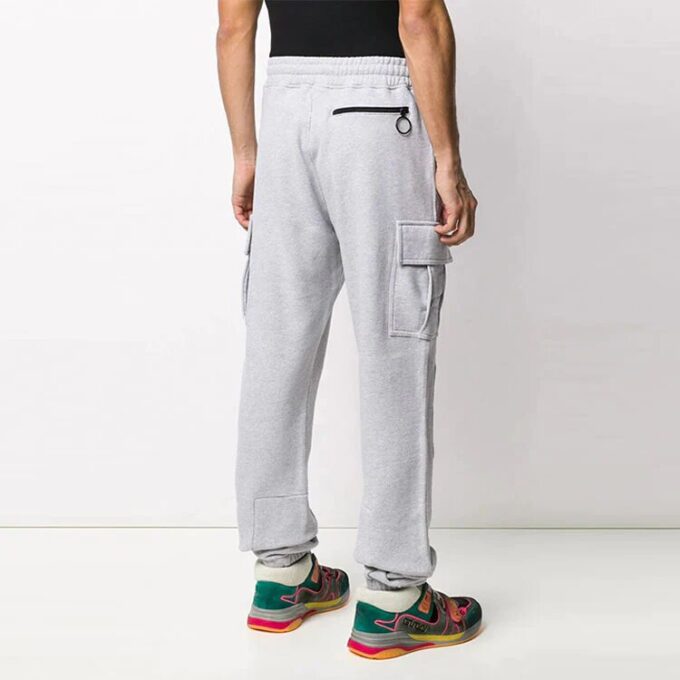 Pantalones deportivos con bolsillos cargo Off-White para hombre FW21, grises