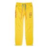 Pantalones deportivos con cordón y estampado de logotipo en paneles Industr Y013, amarillo