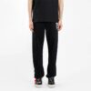 Pantalones deportivos con estampado de letras y diseño de la Mona Lisa, negro