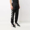 Pantalones deportivos con estampado de rayas laterales SS21, negros