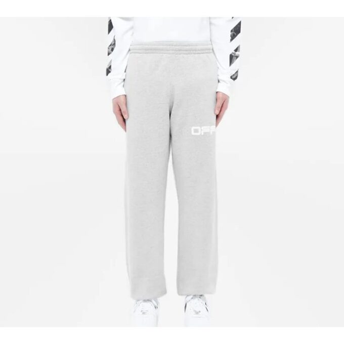 Pantalones deportivos con estampado y cinturilla de goma, versión estándar, gris