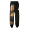 Pantalones deportivos con logotipo de Mona Lisa para hombre, negros