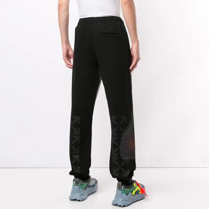 Pantalones deportivos con logotipo de Mona Lisa para hombre, negros