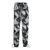 Pantalones deportivos de cintura media con estampado, versión estándar, camuflaje, colección primavera-verano 2021