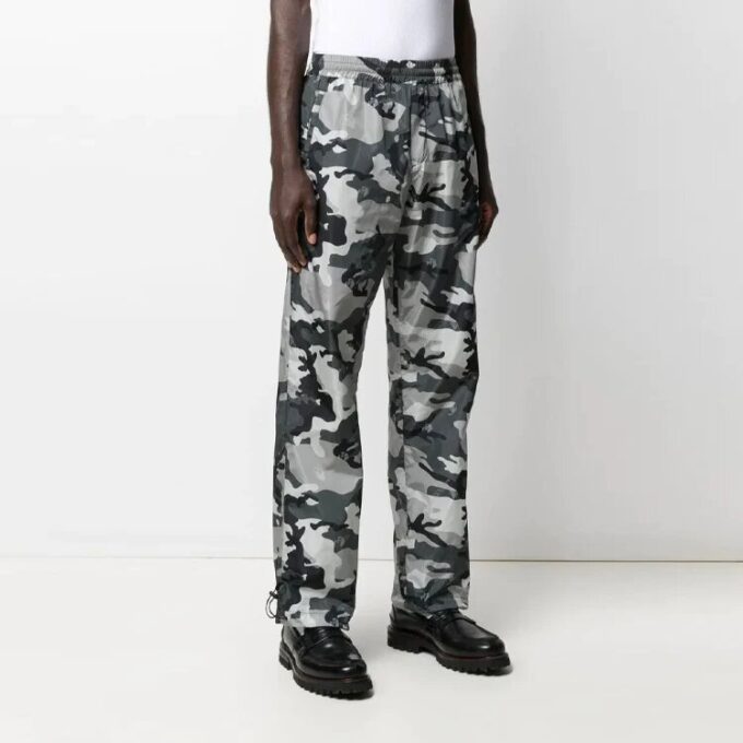 Pantalones deportivos de cintura media con estampado, versión estándar, camuflaje, colección primavera-verano 2021